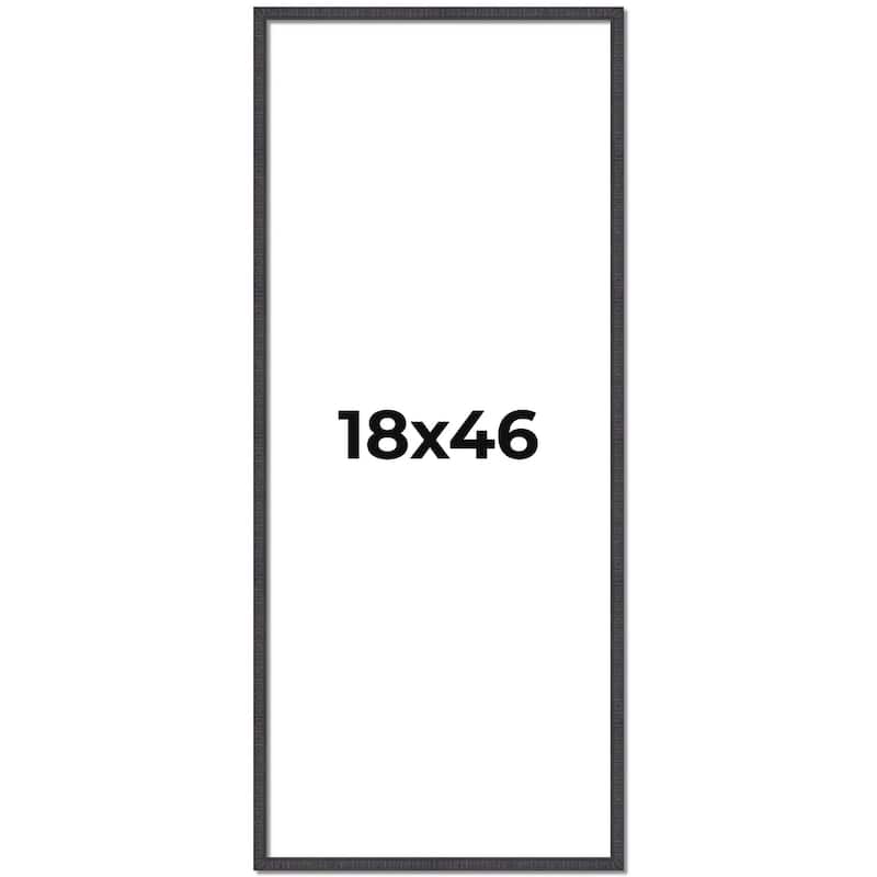 18x46 Frame Brown Solid Wood Picture Frame - Complete Modern Photo