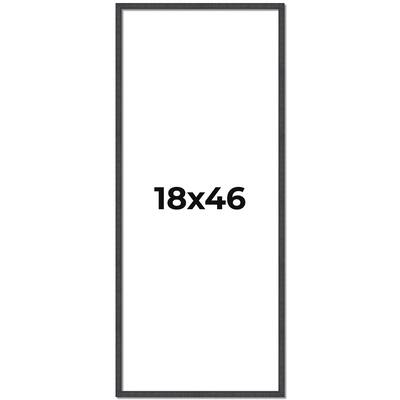 18x46 Frame Brown Solid Wood Picture Frame - Complete Modern Photo