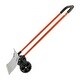 preview thumbnail 9 of 9, 24 Inch Push Snow Shovel with Wide Blade Sturdy Frame and Anti-Slip Wheels for Driveway Yard or Sidewalk