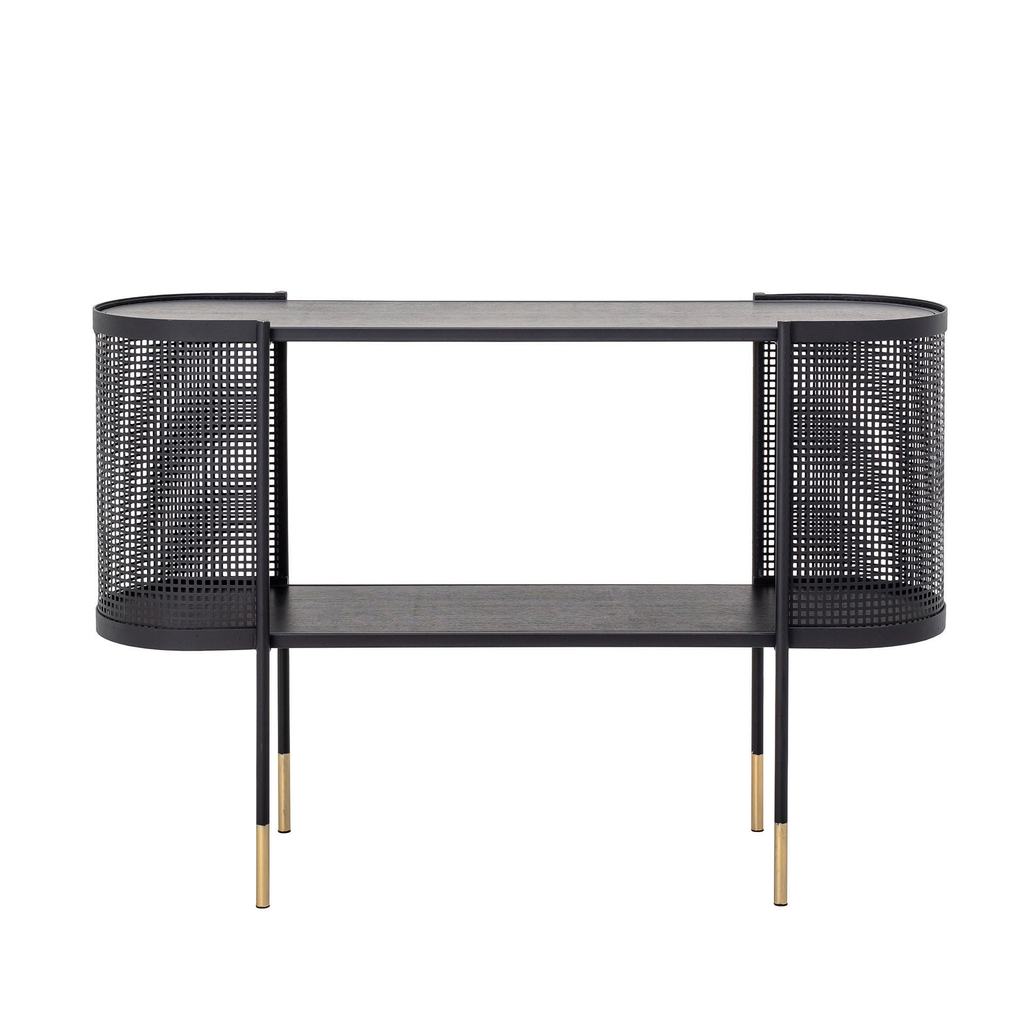 Metal Console Table with Shelf Brass Finish Legs On Sale Bed