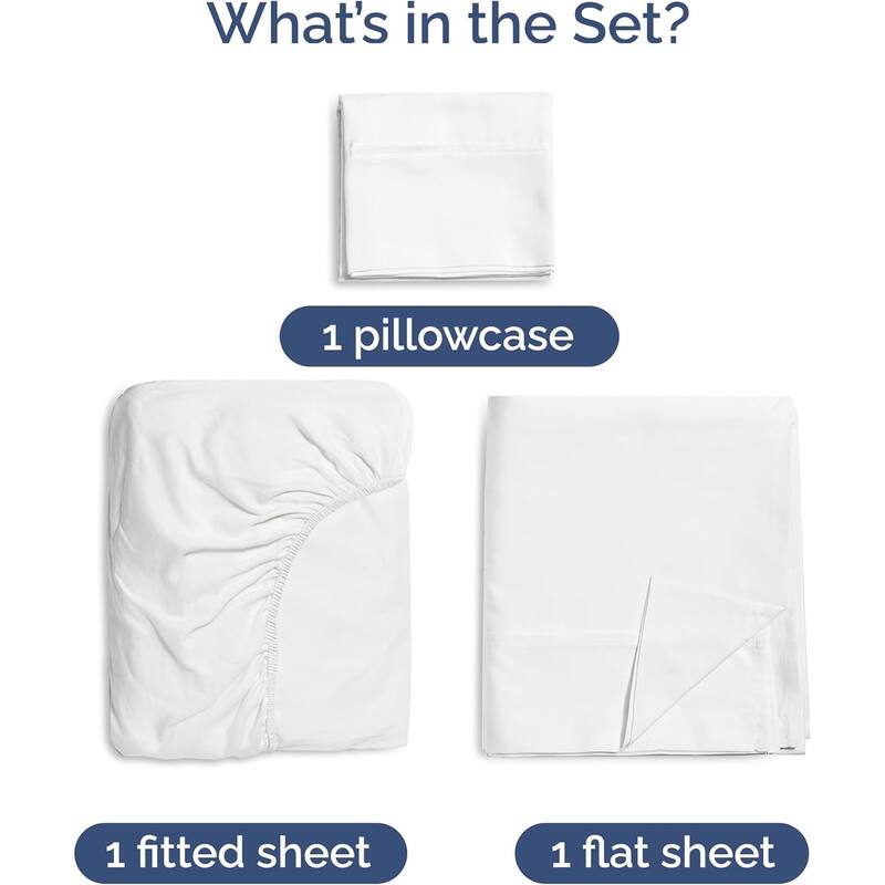 CGK Linens Solid Rayon From Bamboo 4 Piece Deep Pocket Soft Bed Sheet Set