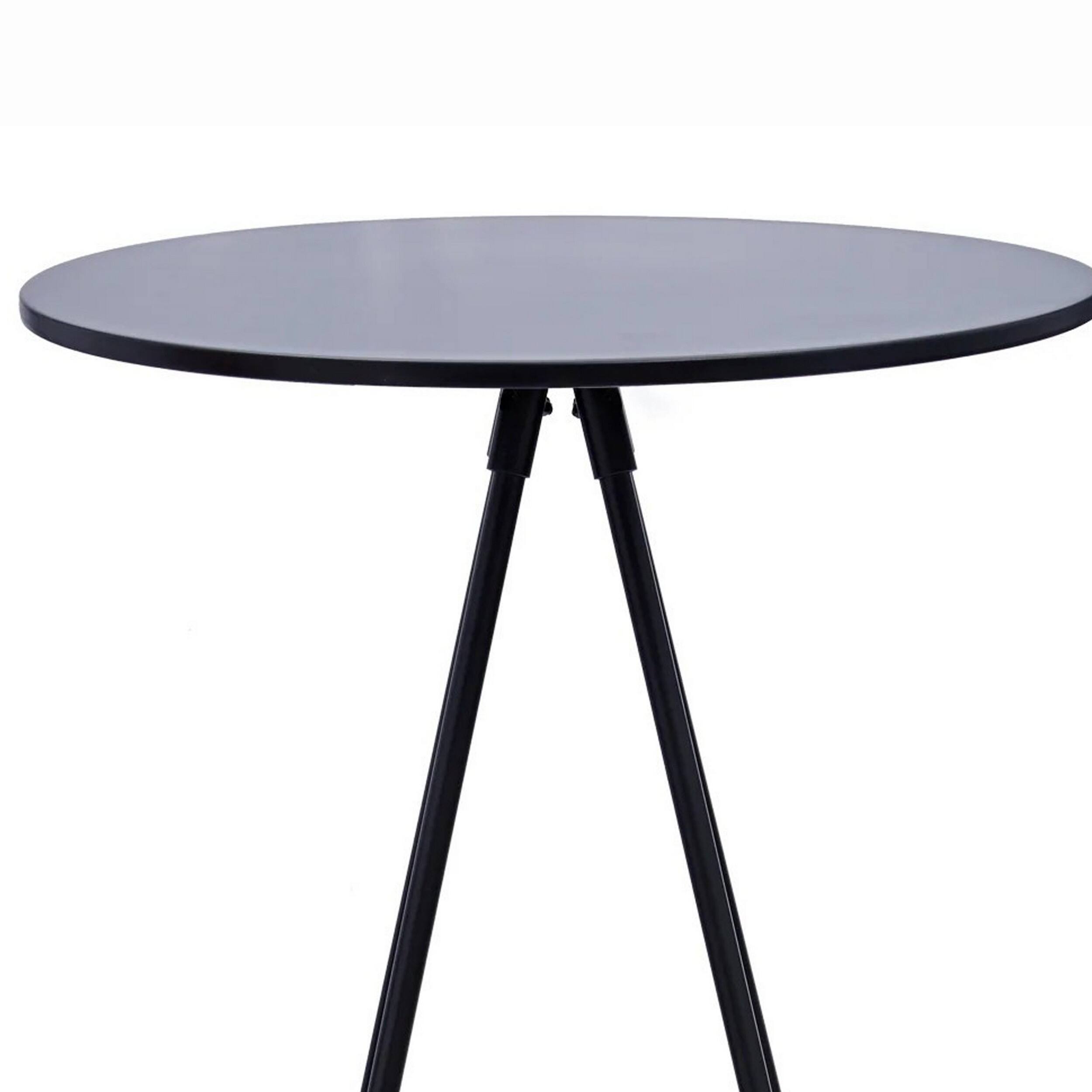 44 Inch Modern Bar Table, Hairpin Legs, Spacer, Composite Wood Surface