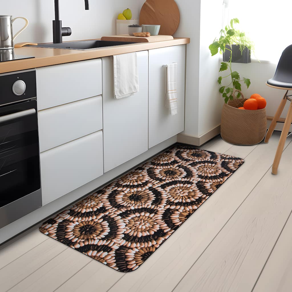 Ray Star Wear-Resistant Printed Kitchen wonderful matGreatdelightful Pebble - 20"x40"x0.28"