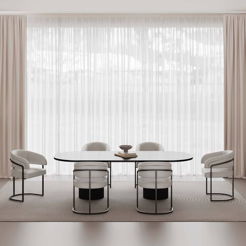 Manhattan Comfort Augusta Modern Leatherette Upholstered Dining Chair