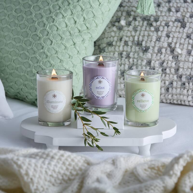 ROOT Seeking Balance Spa Candles - Relax - Geranium & Lavender