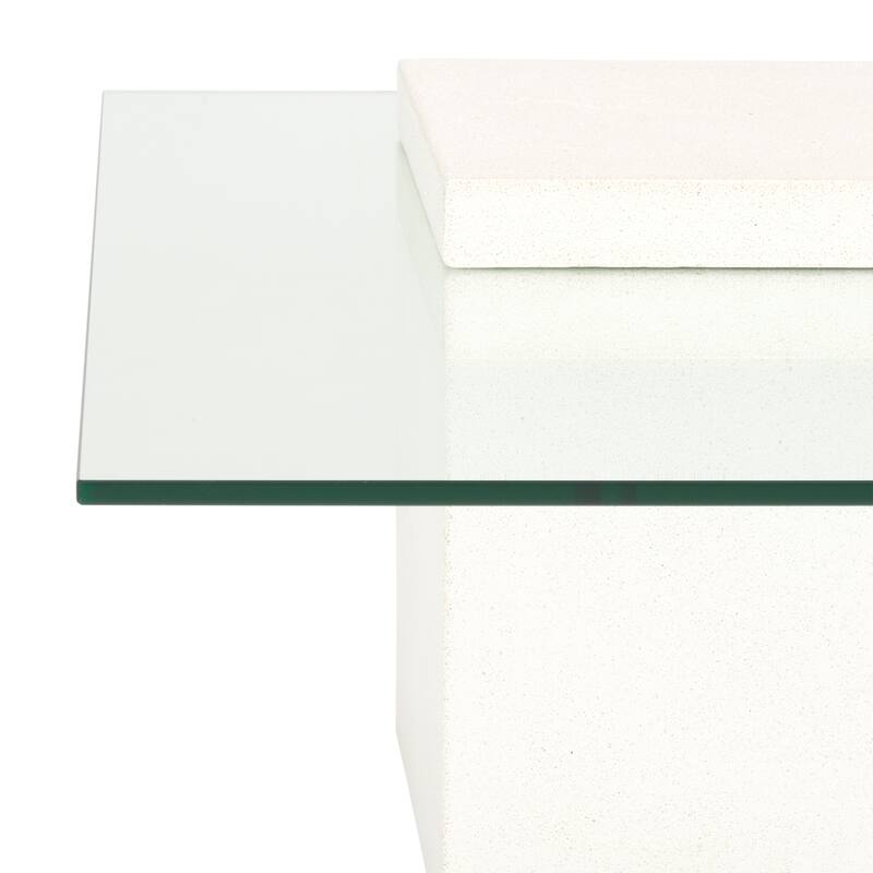 SAFAVIEH Couture Sophibeth Concrete Coffee Table - 39"W x 39"D x 15"H