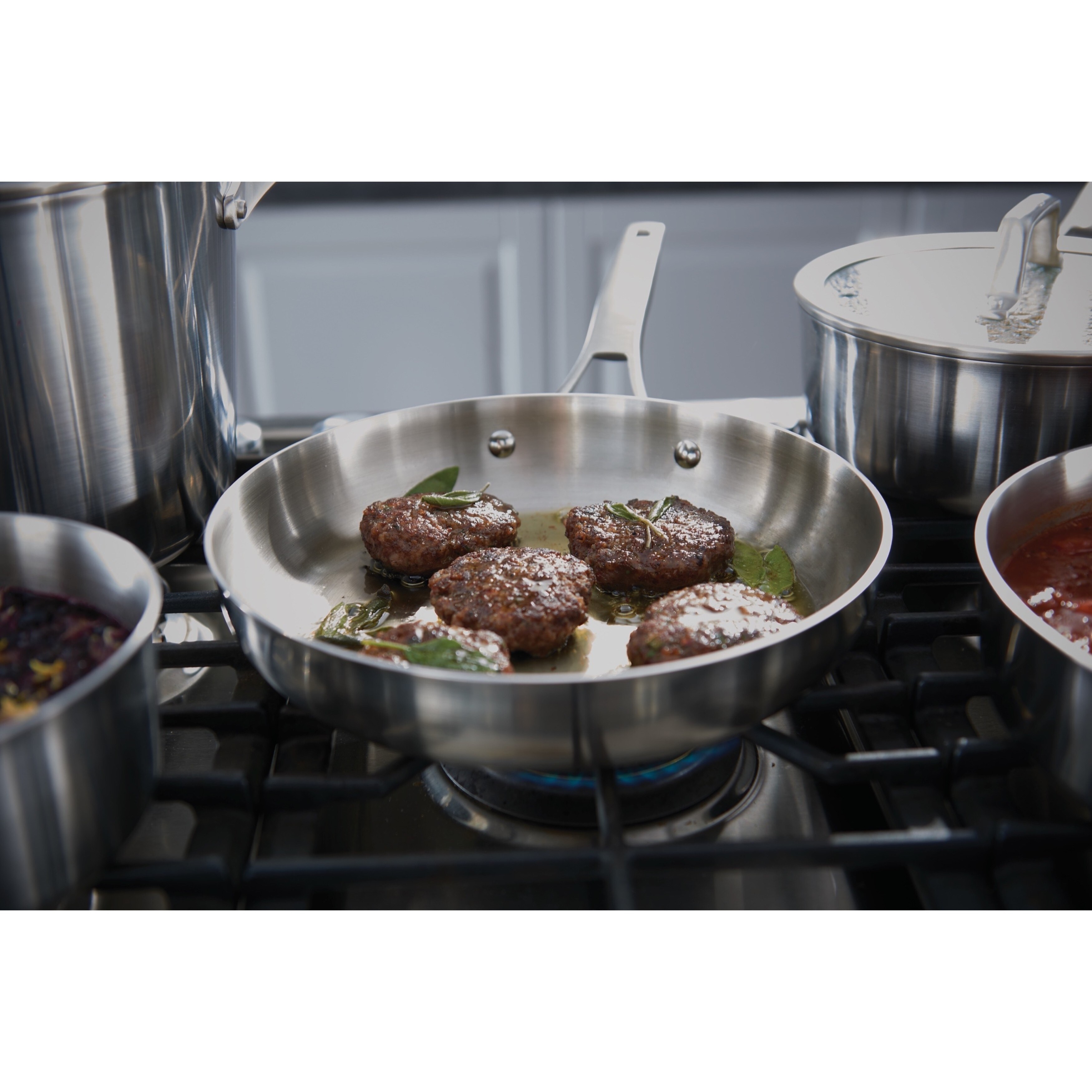 Calphalon Cookware Set  Stainless Steel Pots and Pans, 11-Piece