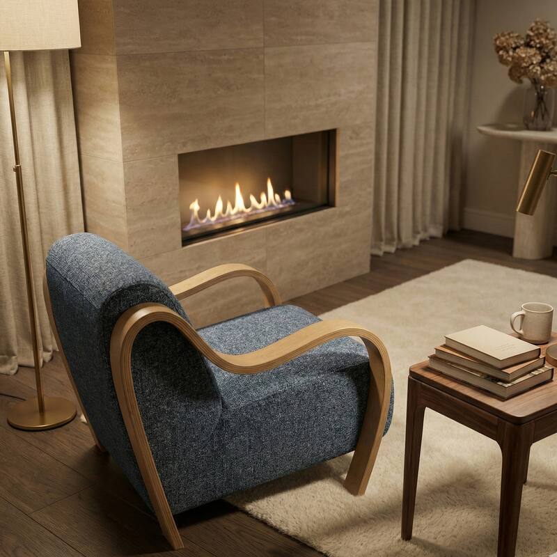 Aria Home Curva Luxe Accent Chair Stylish and comfortable Modern Seating