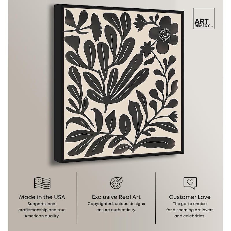 Ebony Eden Essence II Canvas by Art Remedy
