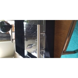 Kate and Laurel Lipton Polished Metal Handle Decorative Tray - 16.5x12.25x3.25