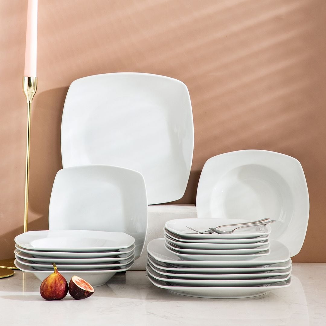 18 piece new arrivals white dinner set