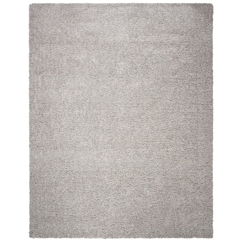 SAFAVIEH Madrid Shag Soledad Solid 2-inch Thick Rug - 11' x 15' - Silver