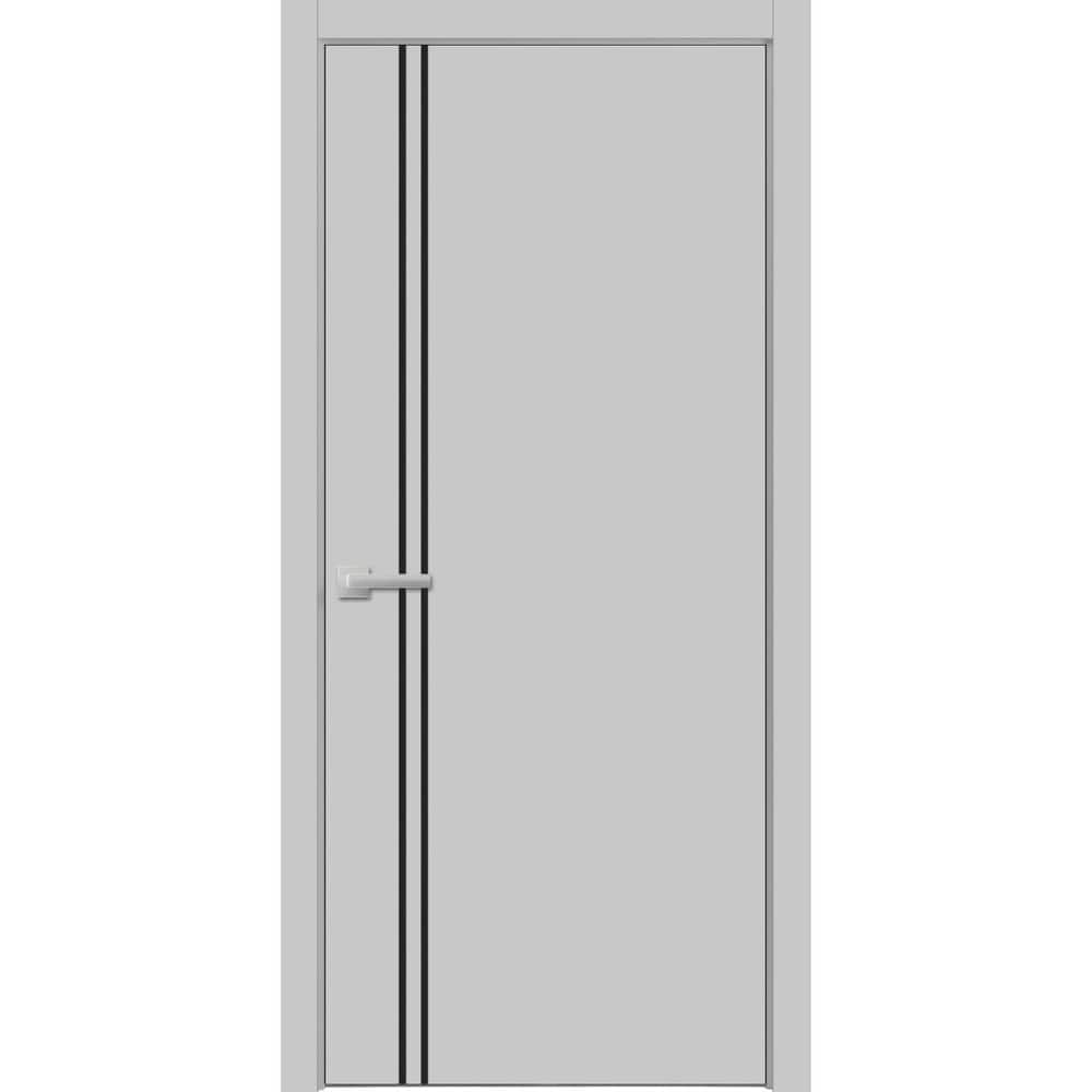 Solid French Double Doors 56 x 80 Planum 0016 Grey Matte with