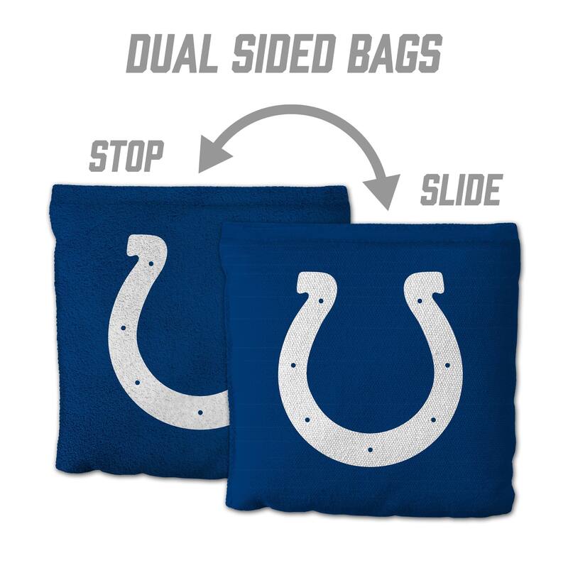 Indianapolis Colts NFL Dual Sided Pro Stop & Slide Cornhole Bags