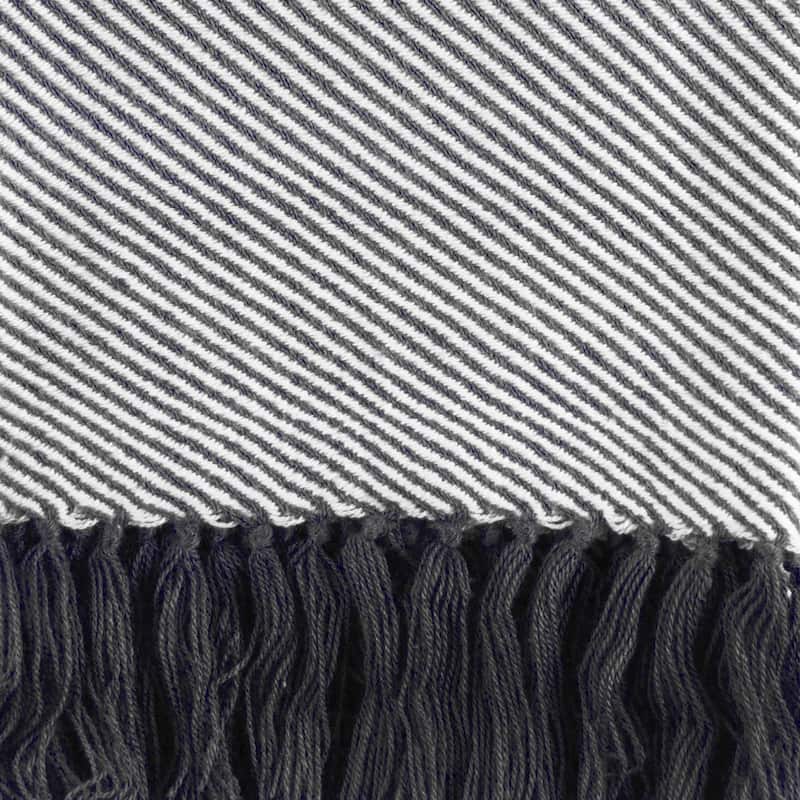 DII Braided Stripe Decorative Throw