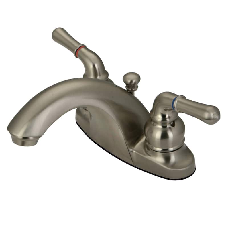 Kingston Brass 1.2 GPM Centerset Bathroom Faucet with Pop-Up Drain - Brushed Nickel