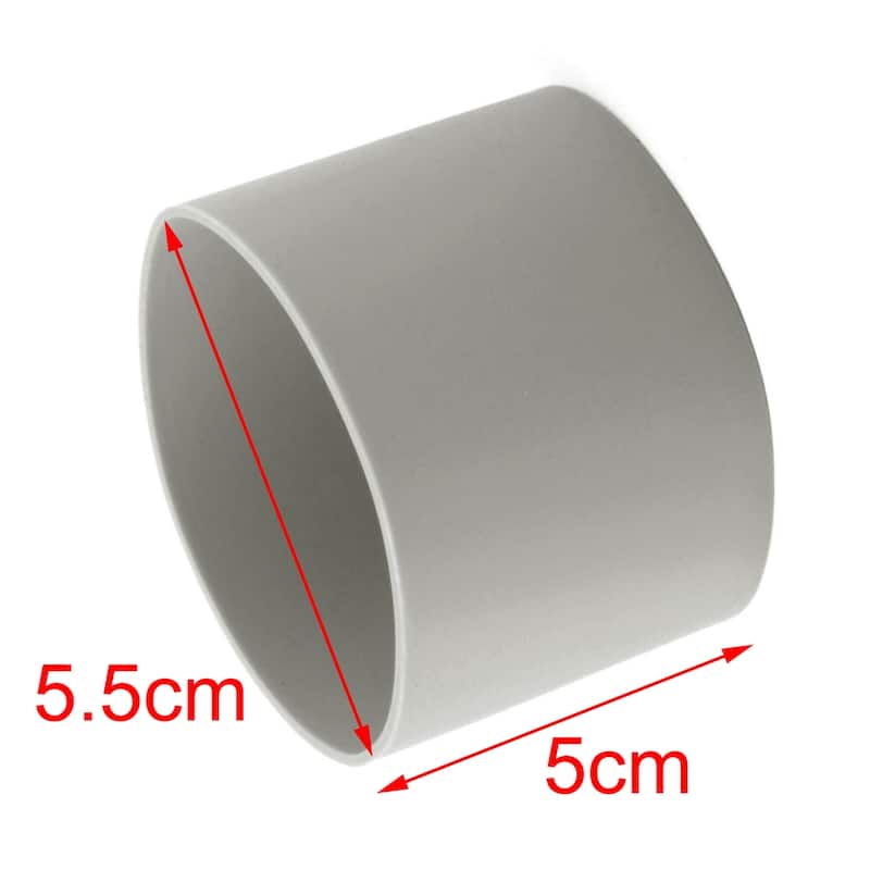 Silicone Expandable Heat Resistant Nonslip Glass Bottle Mug Cup Sleeve - Gray