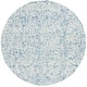 preview thumbnail 49 of 102, SAFAVIEH Handmade Abstract Isaltina Modern Wool Rug 6' Round - Blue/Ivory - Round