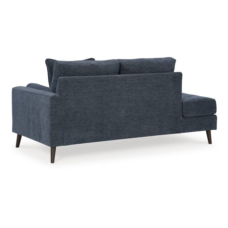 Signature Design by Ashley Bixler Blue Right-Arm Facing Corner Chaise - 37"W x 75"D x 37"H