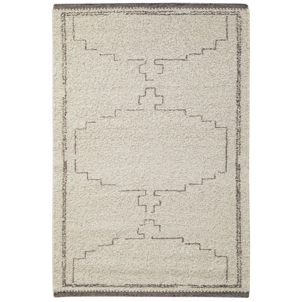 Terra by Obeetee Farah Bicone White Rug