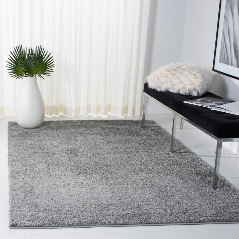 SAFAVIEH August Shag Rosalinde 1.25-inch Thick Rug - 3' x 5' - Grey