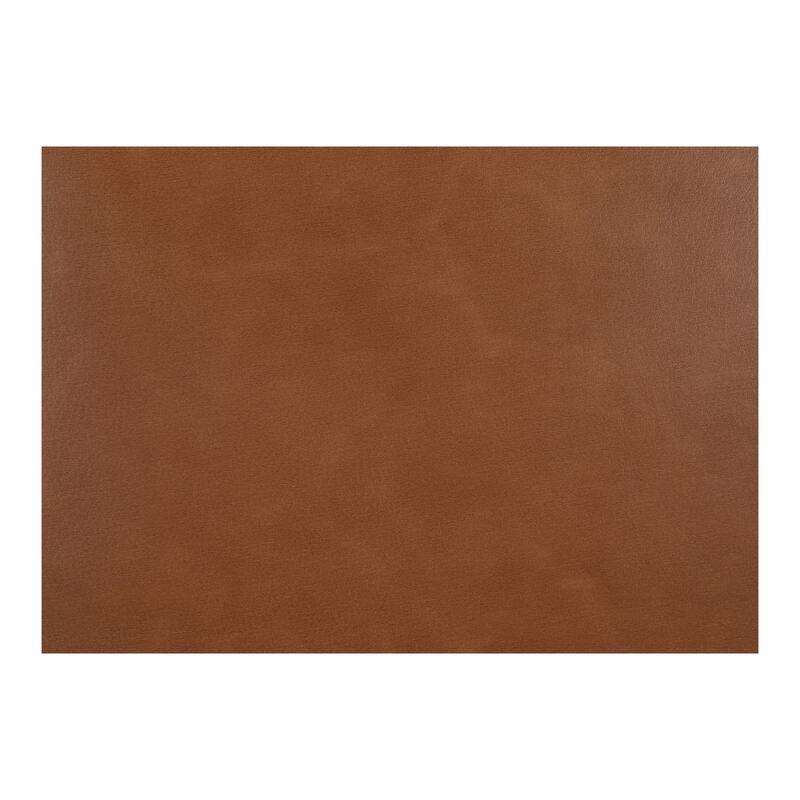 NADAAL STUDIOS Aldric Dining Chair, Winged Backrest, Top-Grain Leather Upholstery, Brown