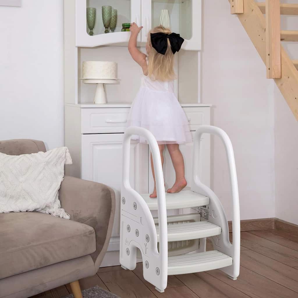 Kids Step Stool with Handles Sides