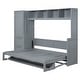 preview thumbnail 44 of 48, Full and Queen Murphy Beds Wall Beds with Wardrobes and Drawers