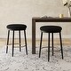 preview thumbnail 14 of 22, Modern 24.75" Set of 2 Bar Stools with Foam Padded Seat, Metal Legs for Dining Room Living Room and Bedroom Black