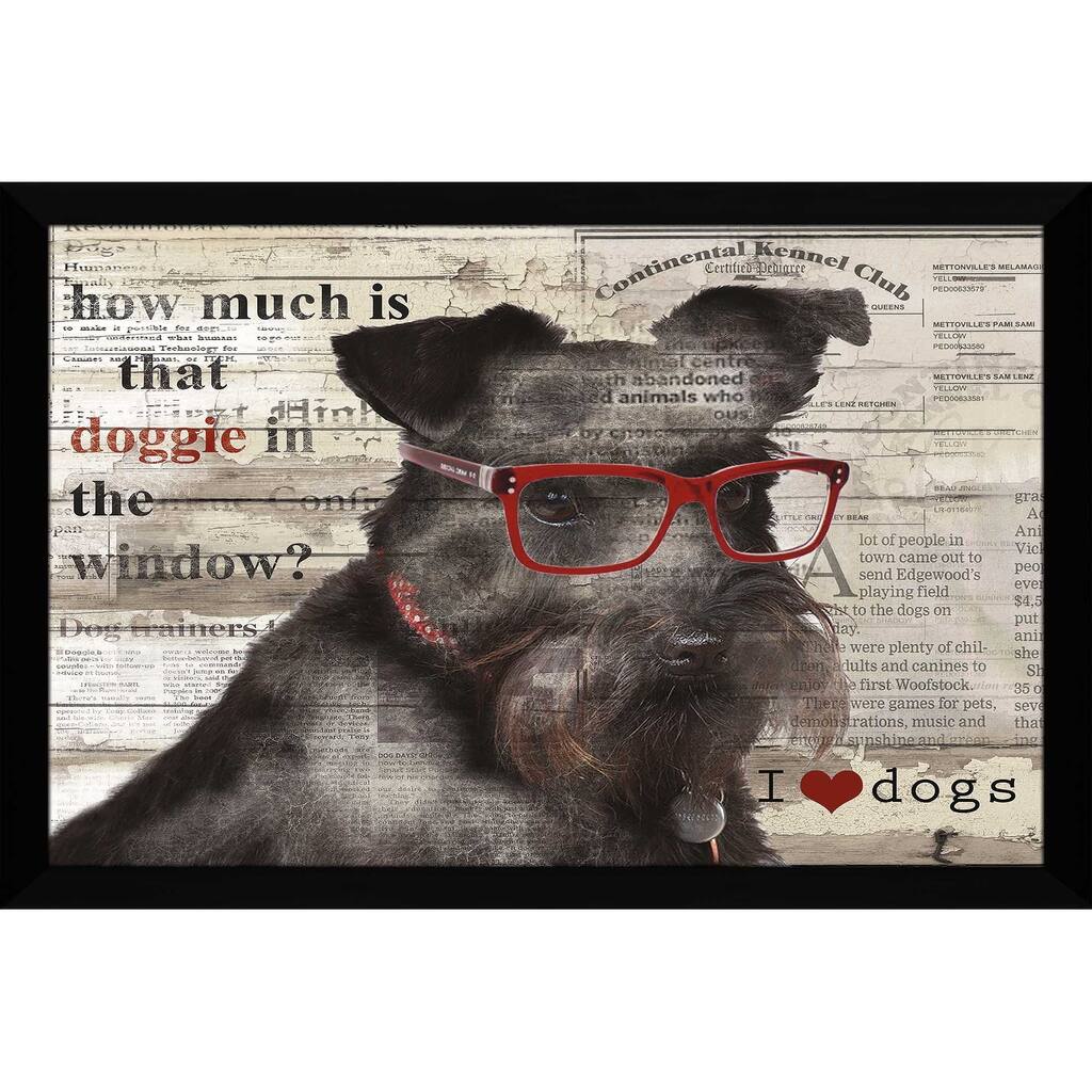 "Doggie In Window" by Carol Robinson Print on Acrylic