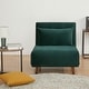 preview thumbnail 10 of 150, Tustin Upholstered Convertible Lounge/ Sleeper Chair Velvet Green - Chair