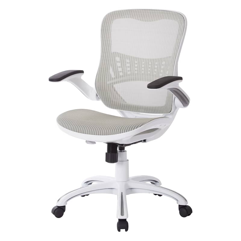 Riley Office Chair with White Mesh Seat and Back