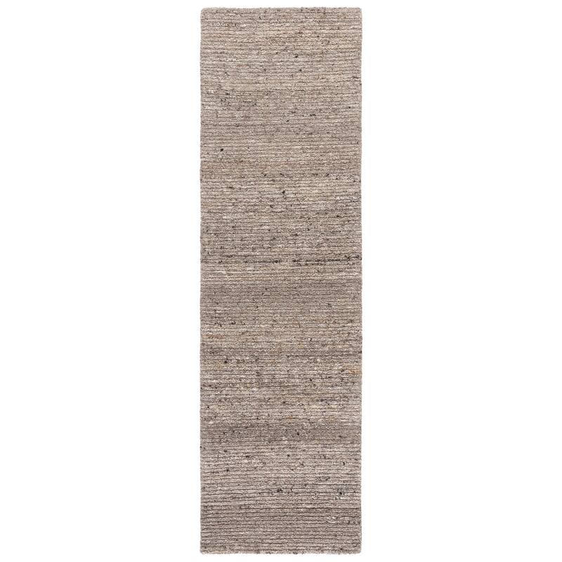 SAFAVIEH Handmade Earthly Treasure Ploumi Traditional Wool Rug - 2'3" x 8' Runner - Grey