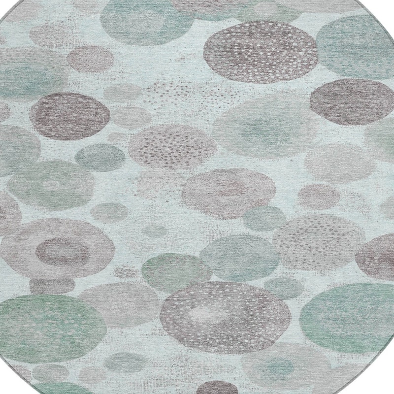 HomeRoots Geometric Transitional Rectangle Outdoor Rug
