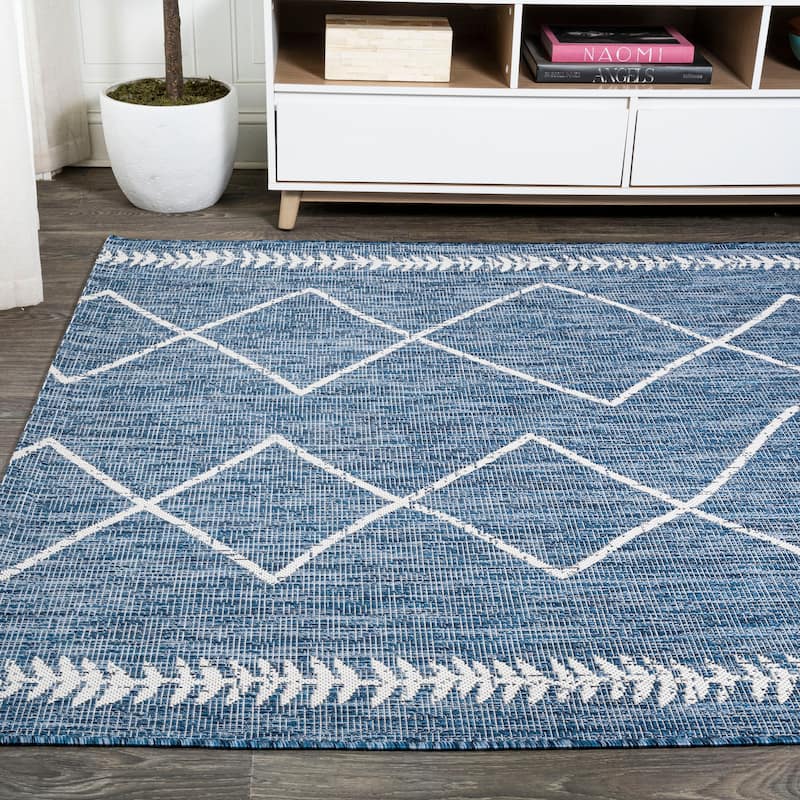JONATHAN Y Kafel Tribal Diamond Trellis Indoor/Outdoor Area Rug