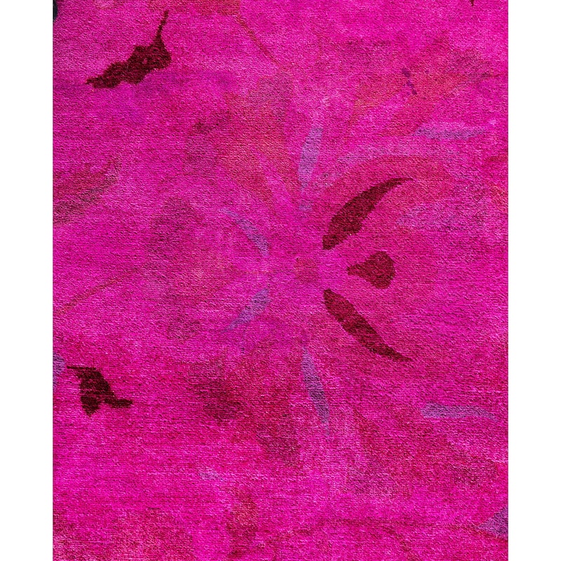 Overdyed One-of-a-Kind Hand-Knotted Area Rug - Pink - 12' 2" x 19' 3"