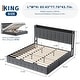 preview thumbnail 33 of 58, Bed Frame with Lift Up Storage, Upholstered Velvet Platform Bed with Storage Headboard