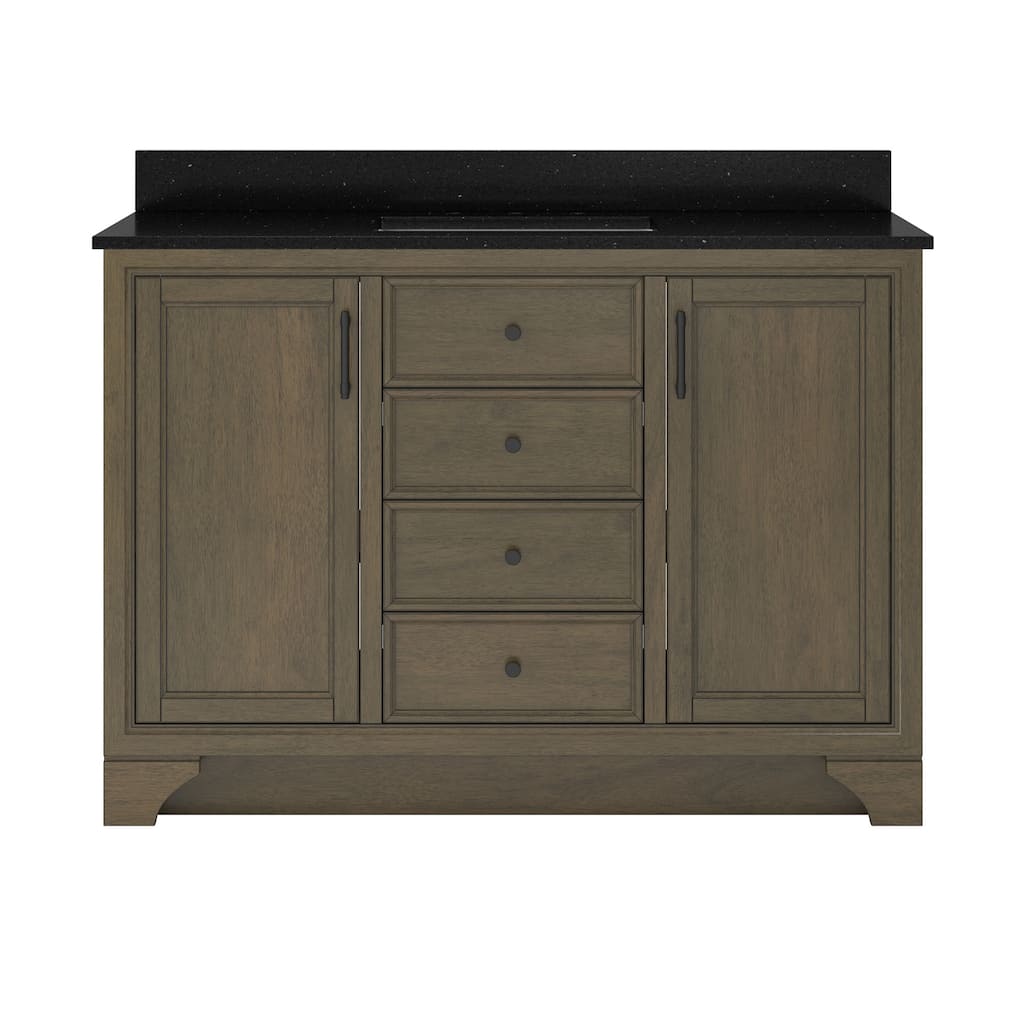 CRAFT + MAIN LCVT4922D-QBG Lanagan 48" Free Standing Single Basin