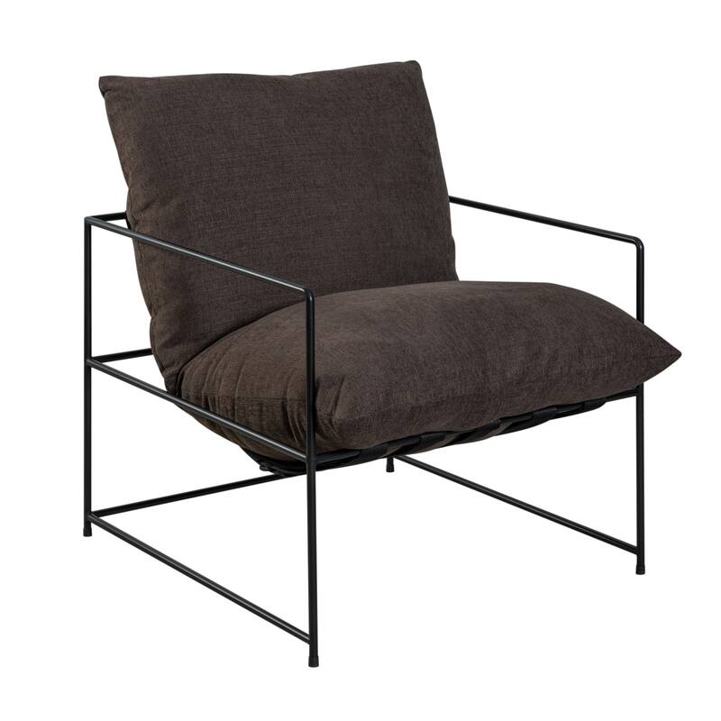 Rogan Modern Industrial Accent Chair