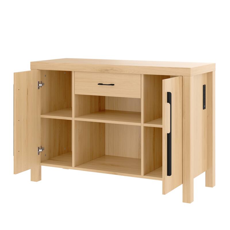 Rossetta 2-in-1 Modern Stylish Design Heavy Duty Fish Tank Stand with 4 Cabinets, Charging Station