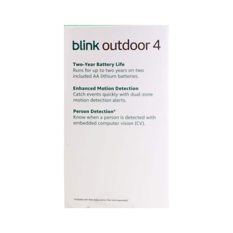 3x Blink Outdoor 4 (newest model) Wireless Smart Security Camera - Sync Module Core Included (3 Cameras) - black