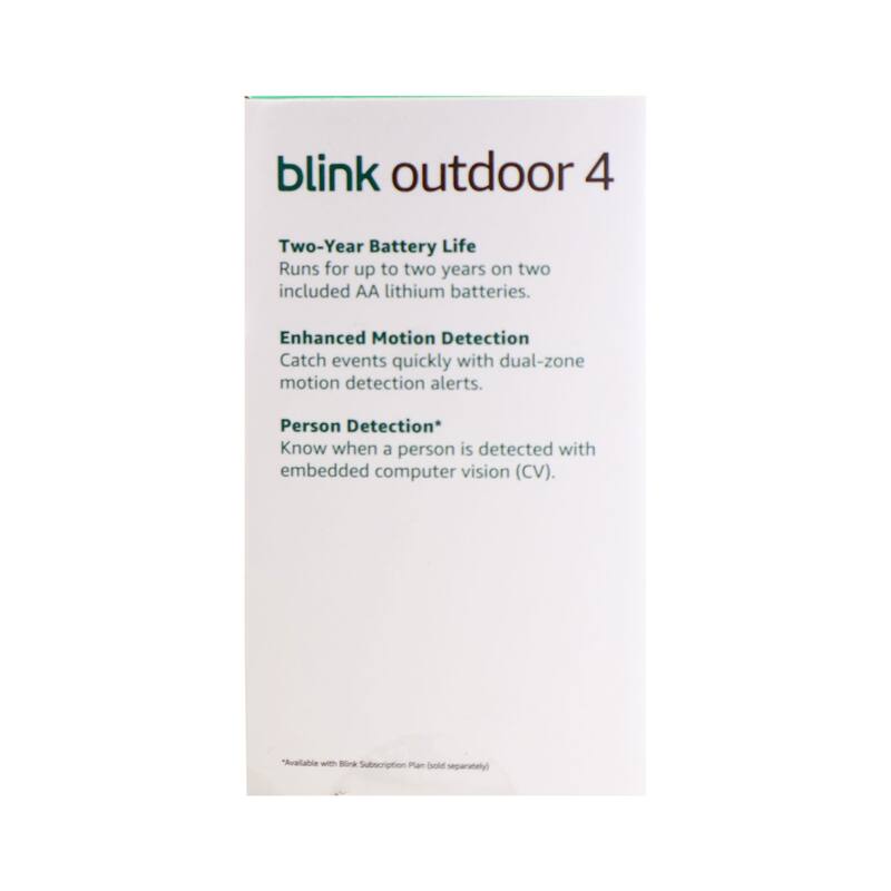Blink Outdoor 4 (newest model) Wireless Smart Security Camera - Sync Module Core Included (3 Cameras) - Black