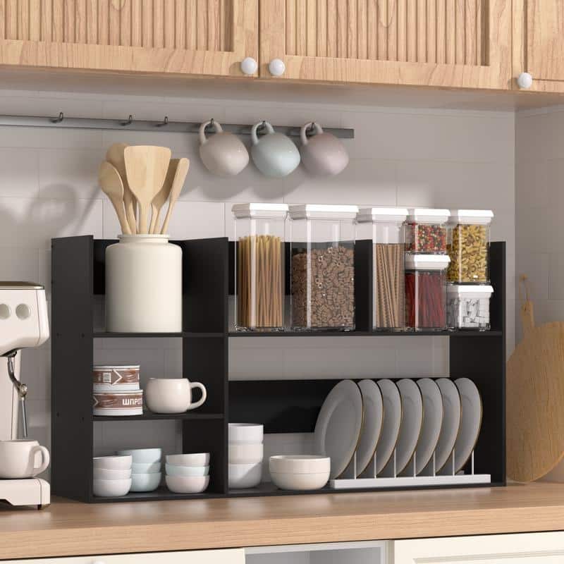 Multi-Unit Desk Organizer Storage Rack Book Shelf for Office Home and Bathroom