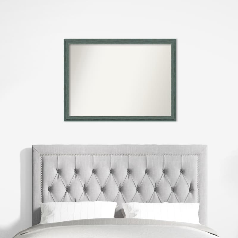 Upcycled Non-Beveled Wood Framed Wall Mirror