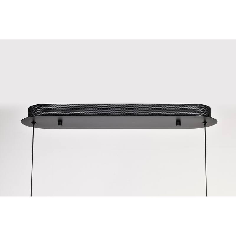 Arvada 20 Inch LED Pendant Matte Black Silk Screened Acrylic Lens - Matte Black
