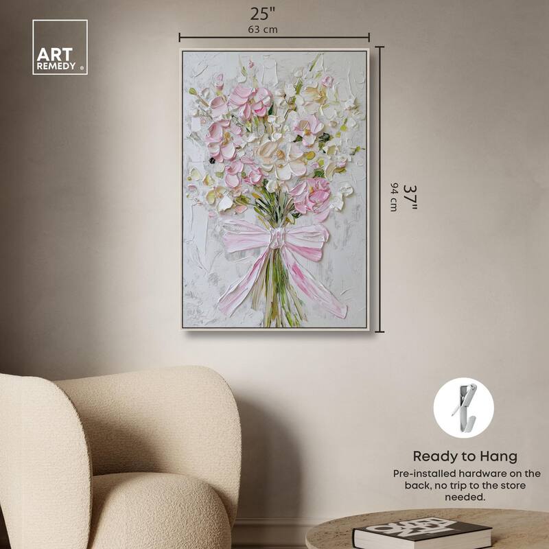 Layered Lily Canvas by Art Remedy