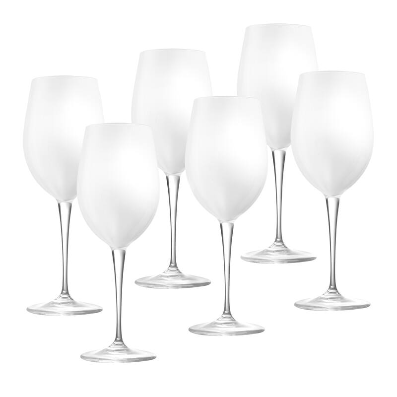 Majestic Gifts Inc. Glass Water/ Wine Goblets - Opal - 18 Oz - Set/6
