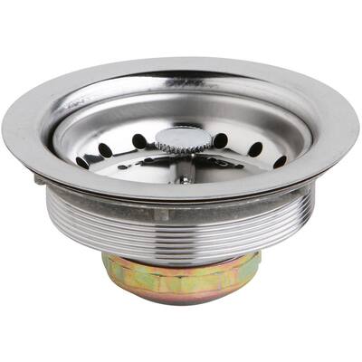 Elkay Dayton 3-1/2" Drain with Removable Basket Strainer and Rubber