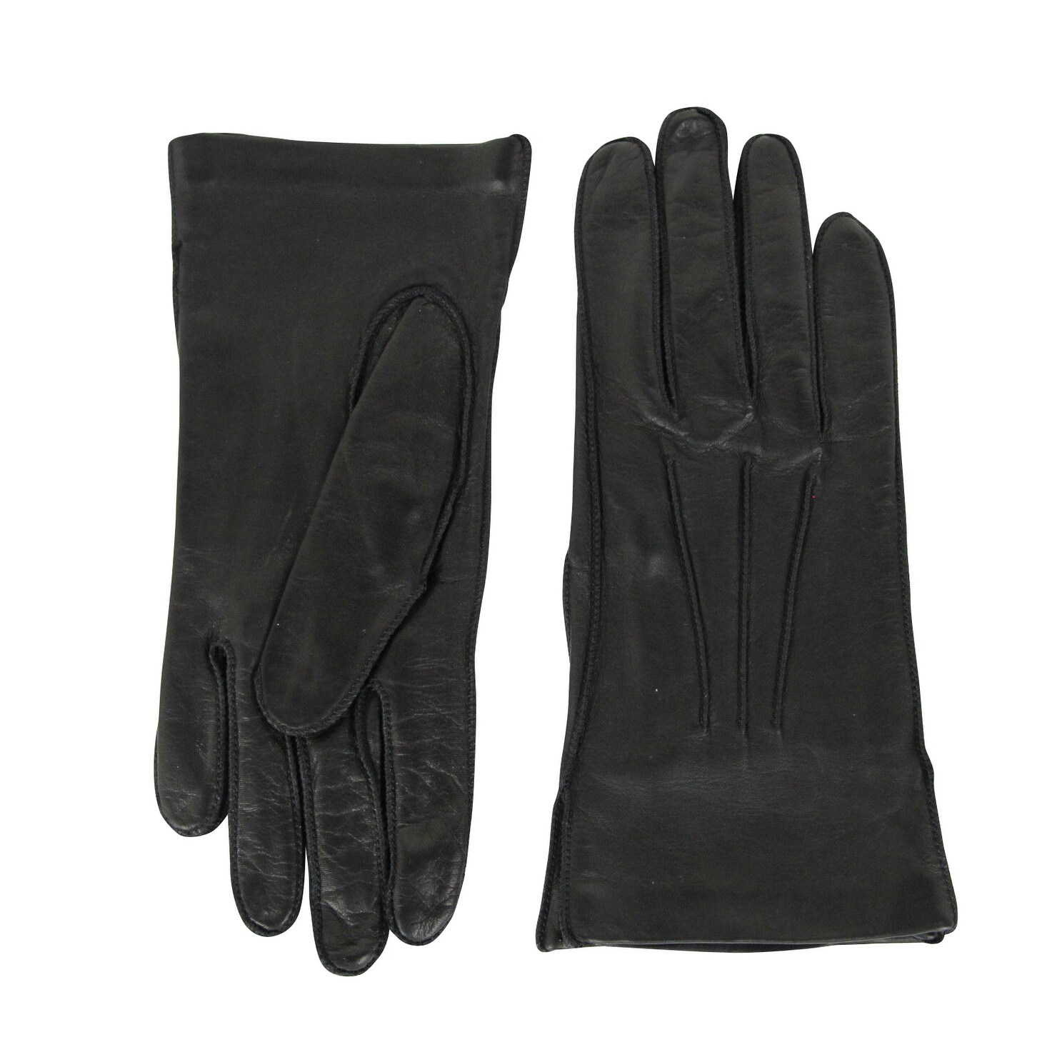 long black leather gloves women's