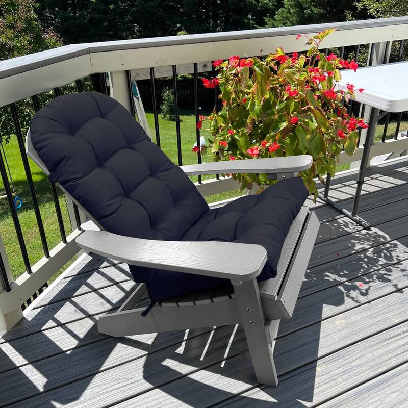 WINSOON 49x20x5 Inch Adirondack Chair Cushion Set of 4, Thickened and High Back Chair Cushion